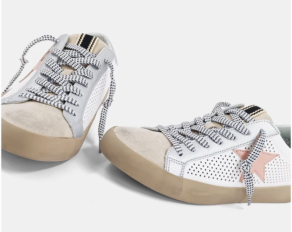 ShuShop Paula White Perforated Sneaker