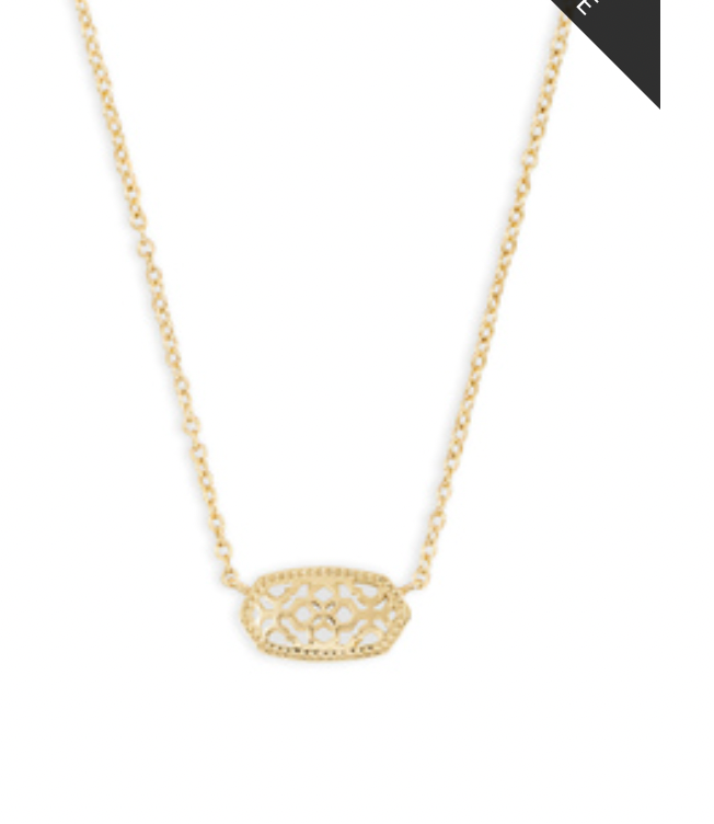 Kendra Scott Gold Elisa Short Pendant Necklace