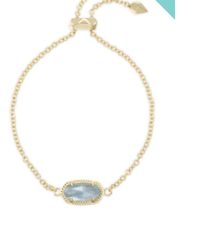 Kendra Scott Gold Elaina Bracelet in Light Blue Illusion