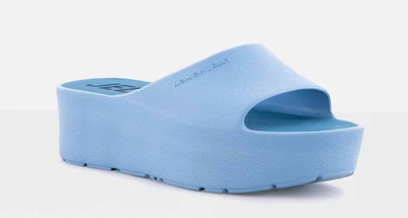 Lemon Jelly Baby Blue Platform Slide