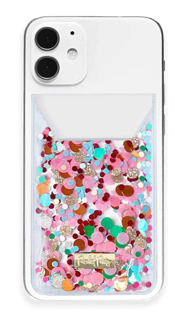 Essentials Confetti Stick On Cell Phone Wallet