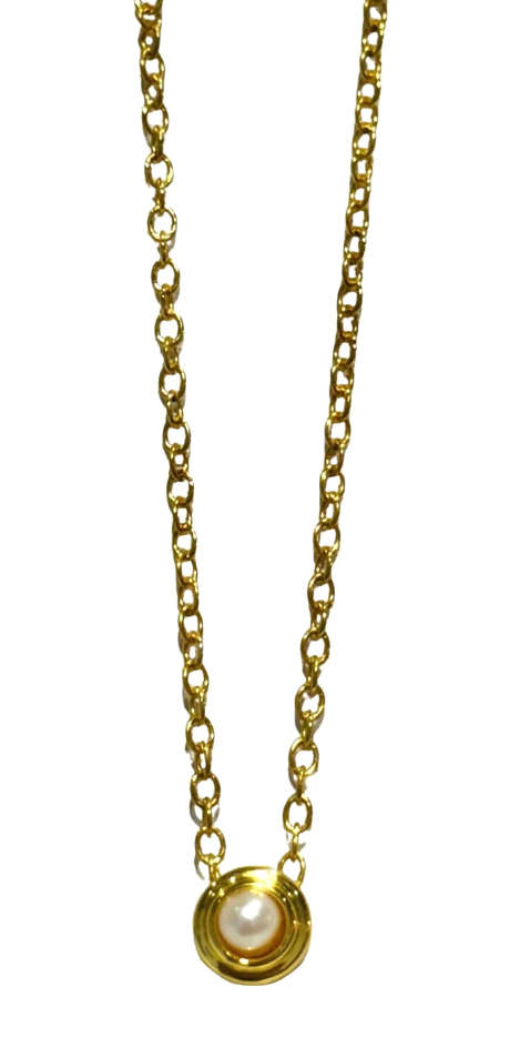 Allison Avery Birthstone Necklace - June/Pearl