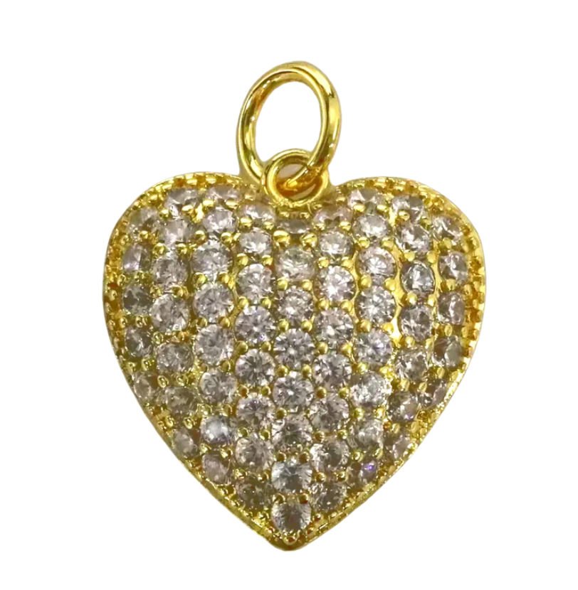 Allison Avery Puff Heart Charm