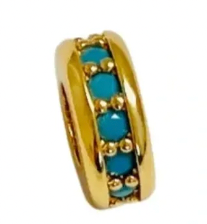 Allison Avery Spacer Bead - Turquoise