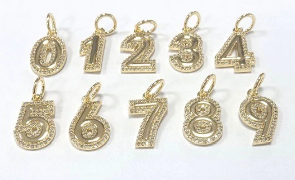 Allison Avery Number Charm