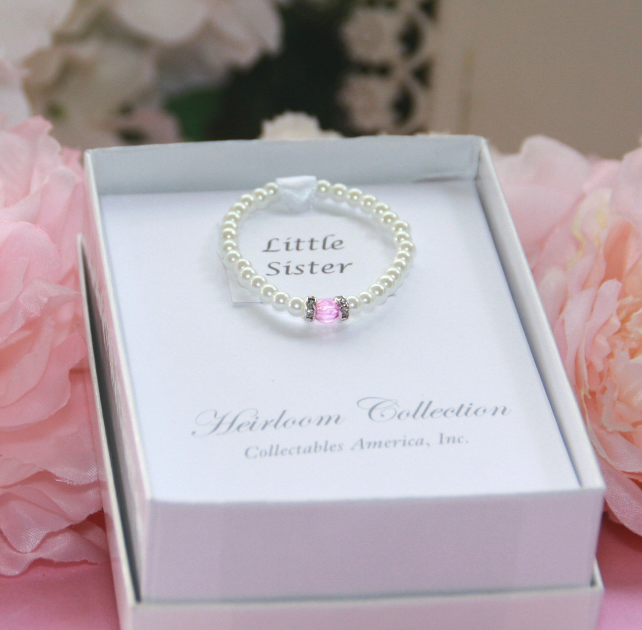 Little Sister Pearl Stretchy Bracelet