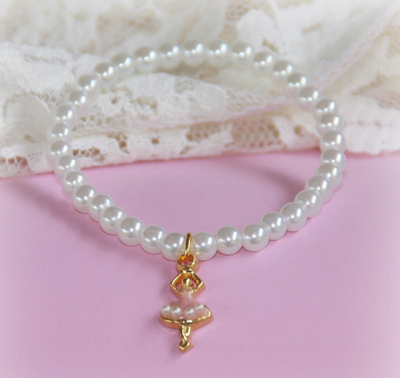 Ballerina Pearl Detail Stretch Bracelet