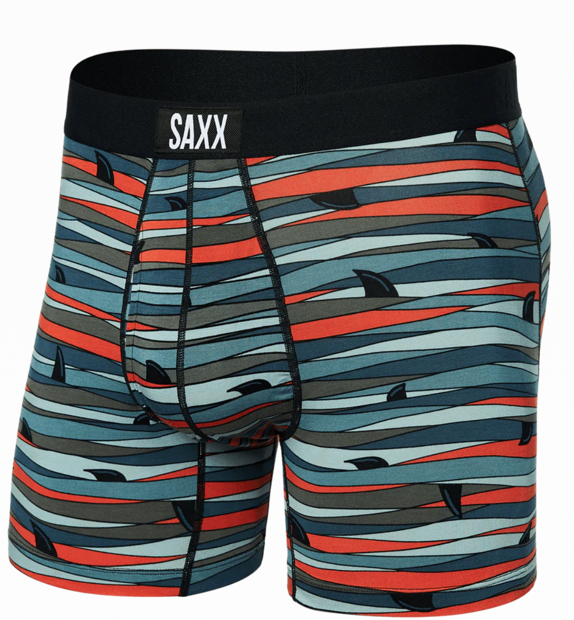 Saxx Ultra Soft Boxer Brief / Fins- Blue Multi