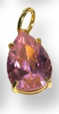 Allison Avery Isadora Charm- October/Pink Tourmaline