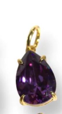 Allison Avery Isadora Charm- February/Amethyst