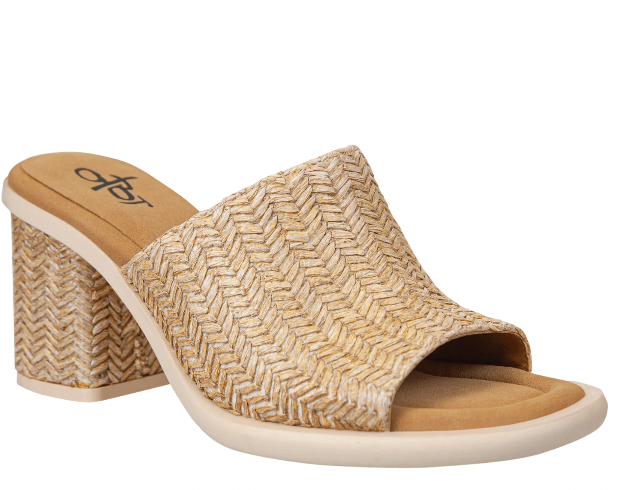 OTBT Bravura Heeled Sandals in Raffia