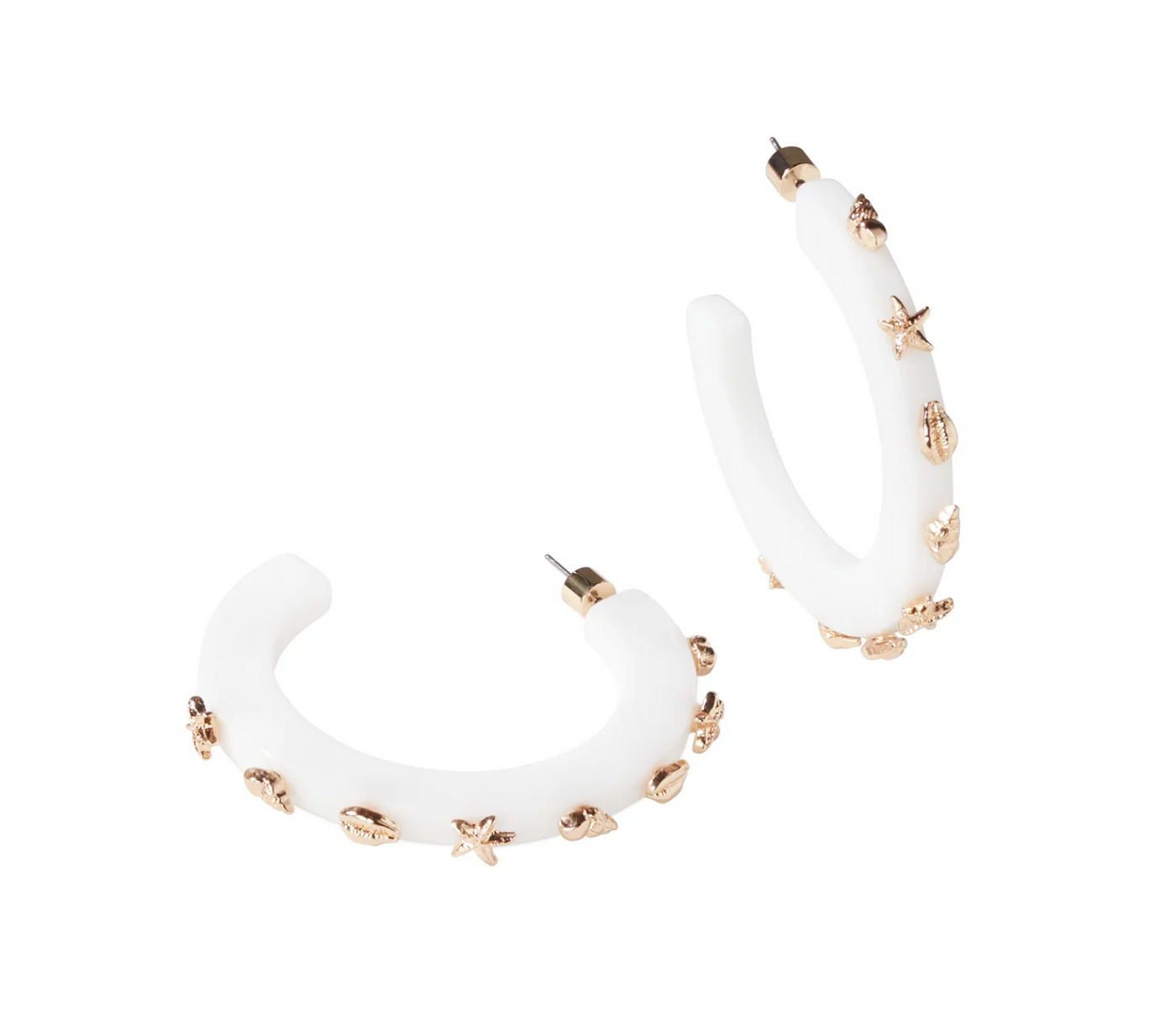 Smith & Co. Beach Confetti Hoop - Stark White