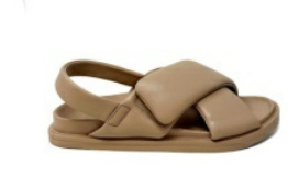 ShuShop Nude Delta Crossover Sandal