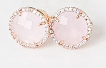 Virtue Jewelry Blush Gemstone CZ Studs