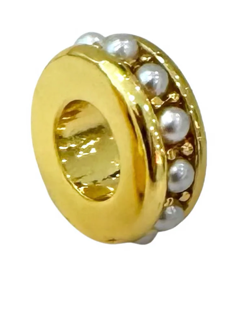 Allison Avery Spacer Bead - Pearl