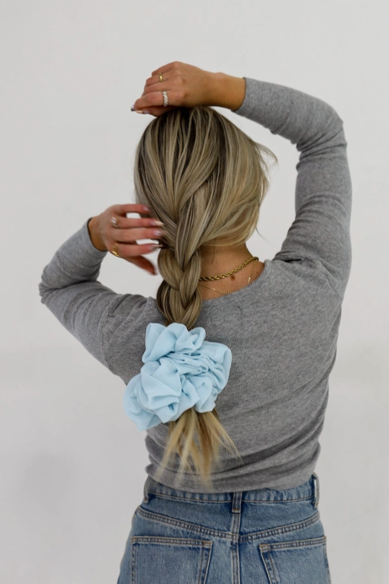 Sky Blue Jumbo Scrunchie