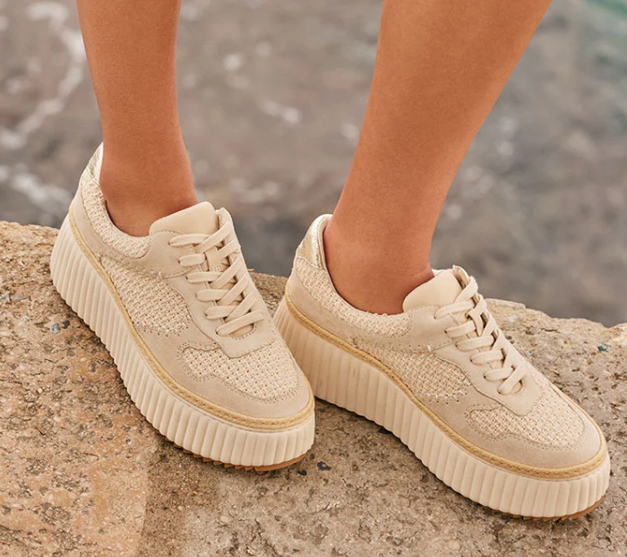 Dolce Vita Dandi Platform Sneakers in Sandstone