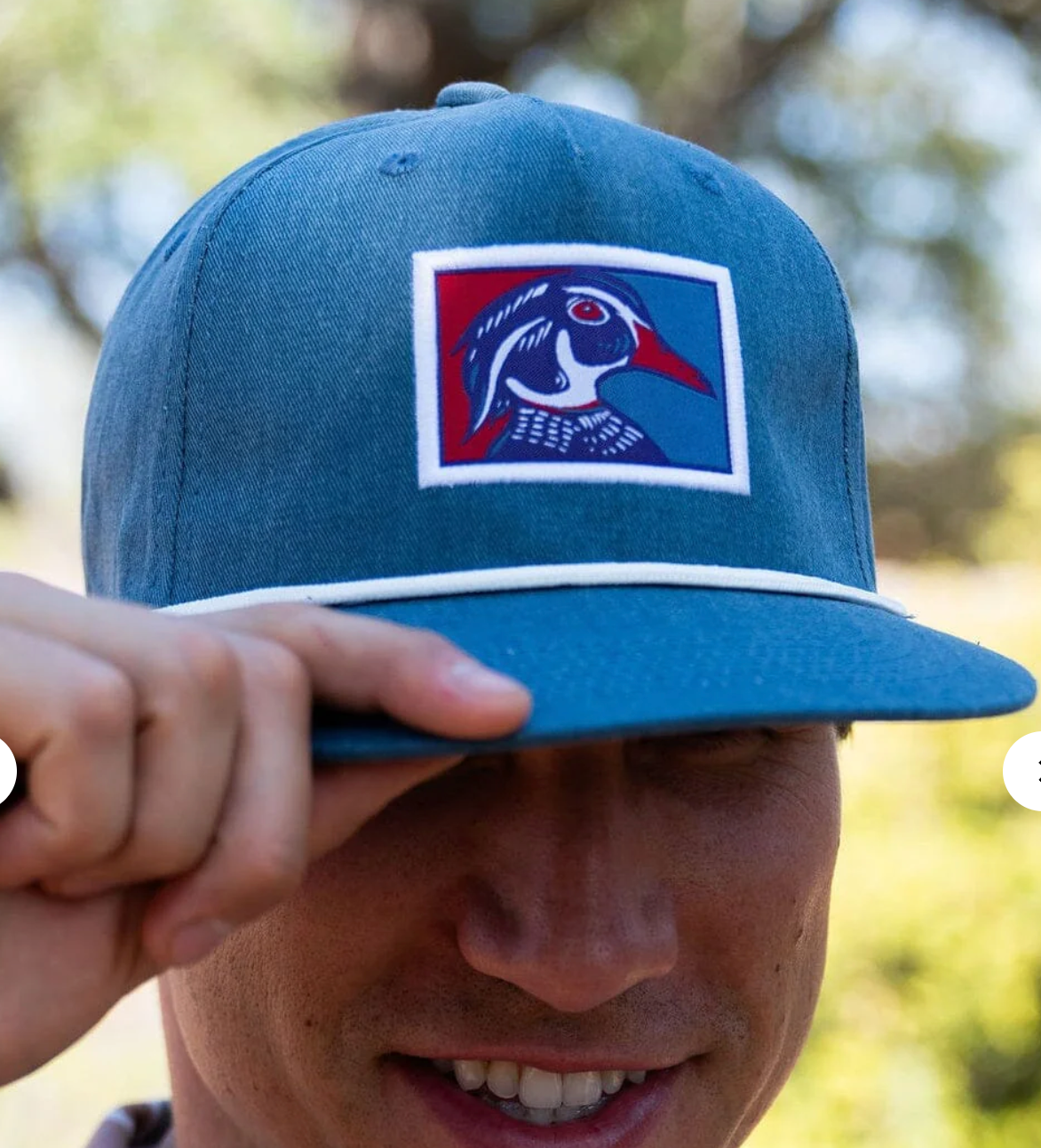 Burlebo Blue Wood Duck Cap