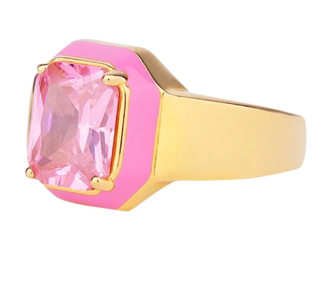 BuDhaGirl Cushion Ring- Pink