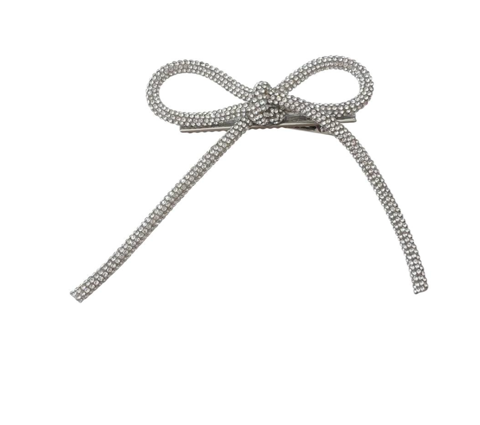 Gemelli Grayson Bow Hair Clip- Clear