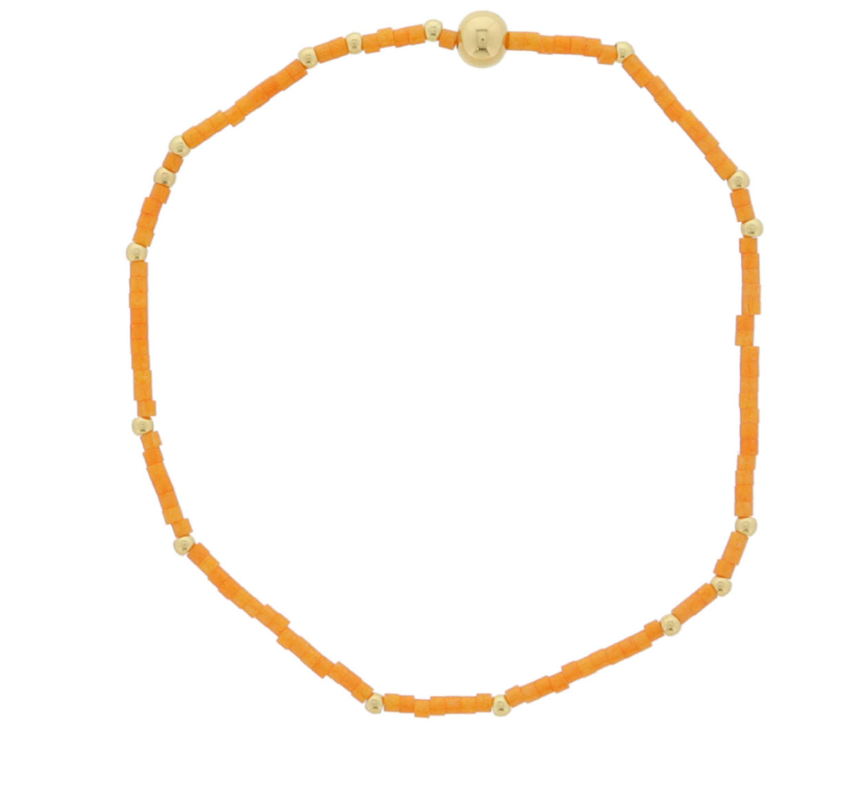 Jane Marie Orange Dainty Beaded Bracelet