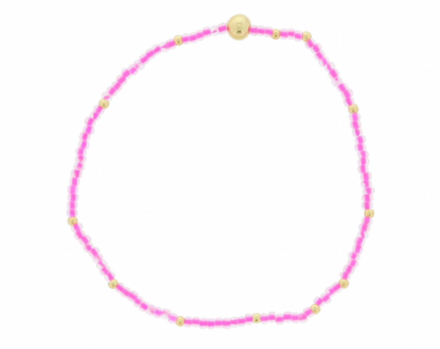 Jane Marie Hot Pink Dainty Beaded Bracelet