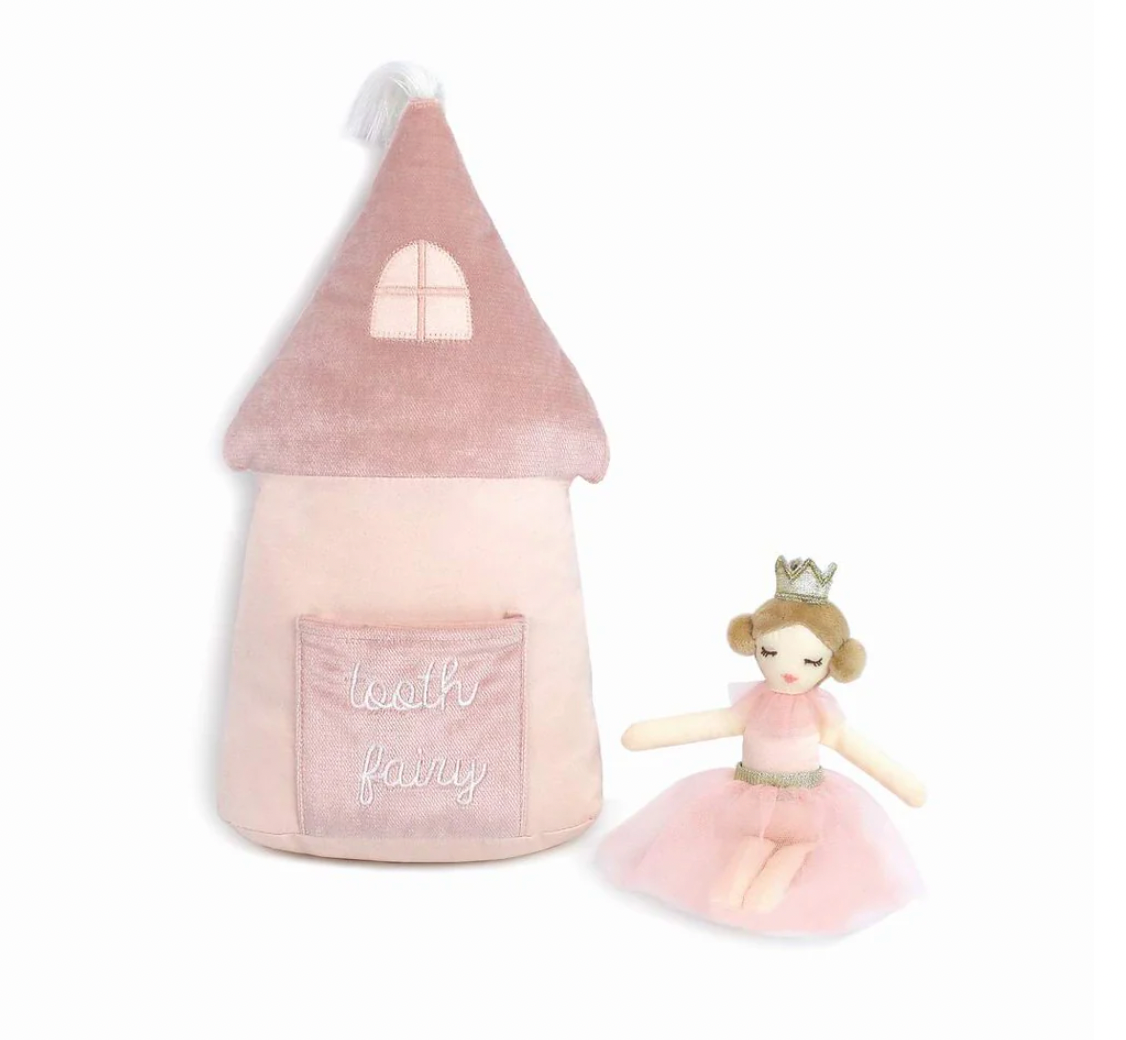 Mon Ami Princess Castle Tooth Fairy Pillow Set