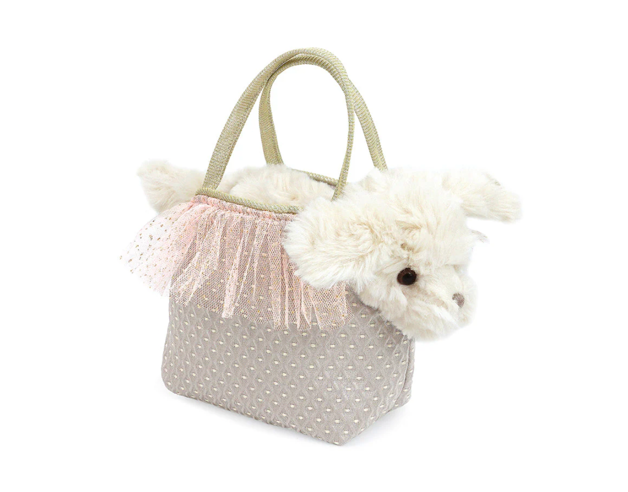 Mon Ami Sugar the Maltese Puppy Plush Toy and Purse Set