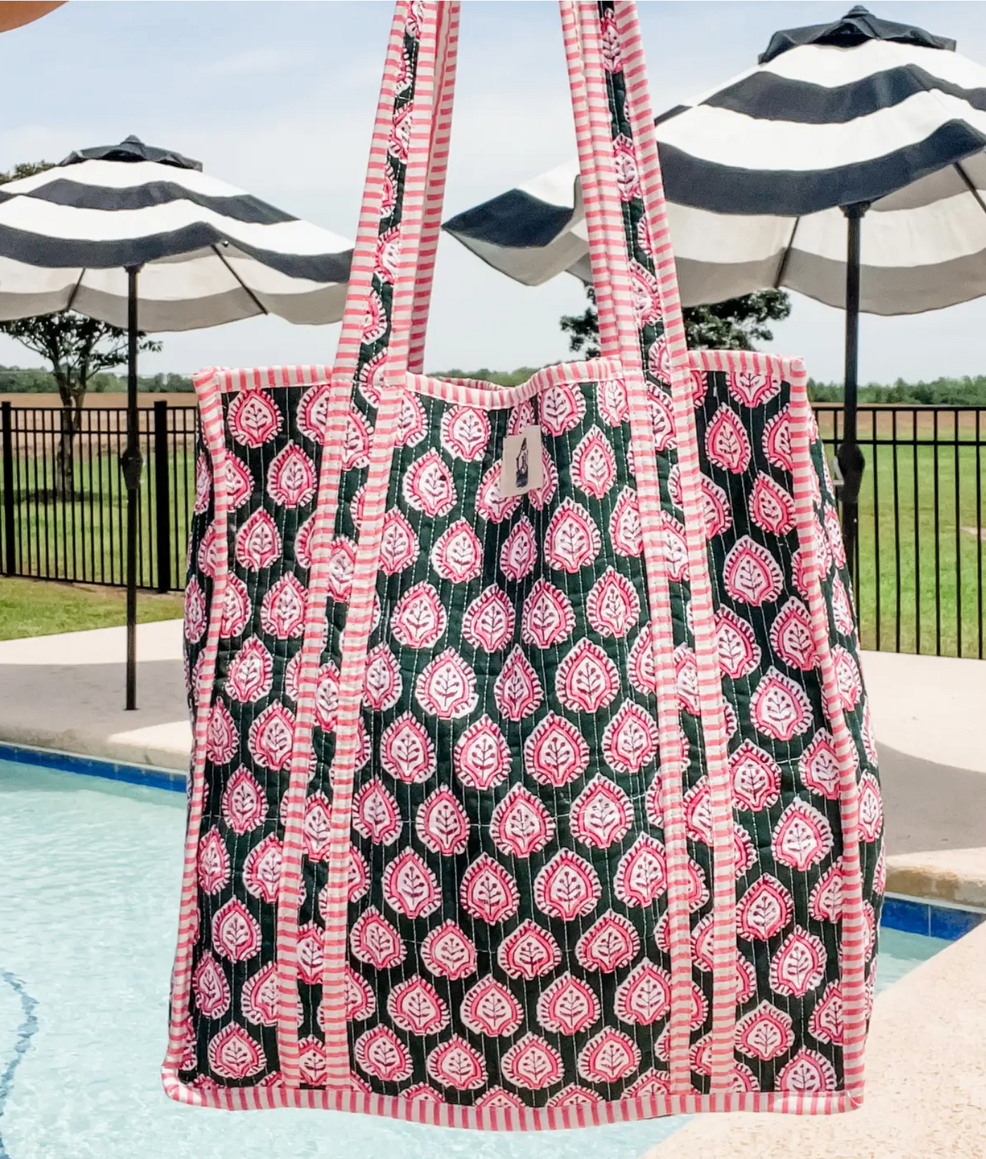 Heart Of Grace Coastal Palm Tote Bag