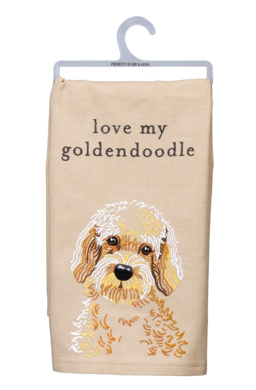 PBK Love My Goldendoodle Kitchen Towel