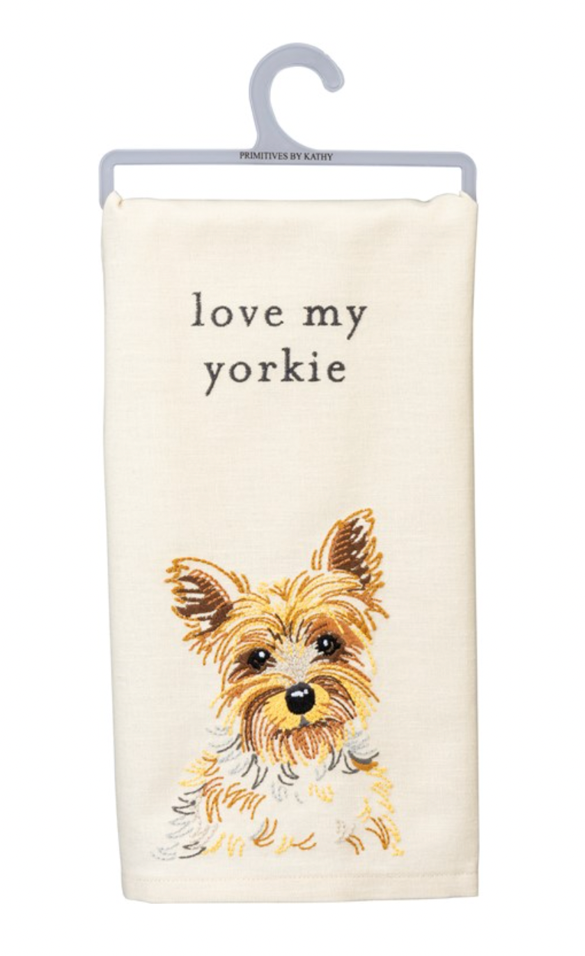 PBK Love My Yorkie Kitchen Towel