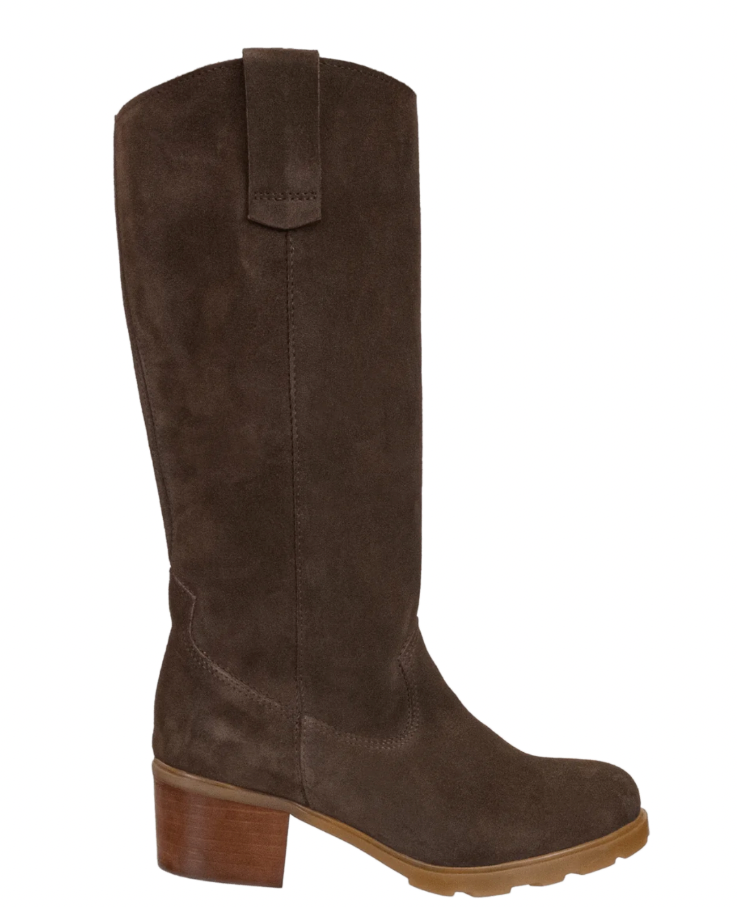 OTBT Tallow Heeled Midi Boot in Brown