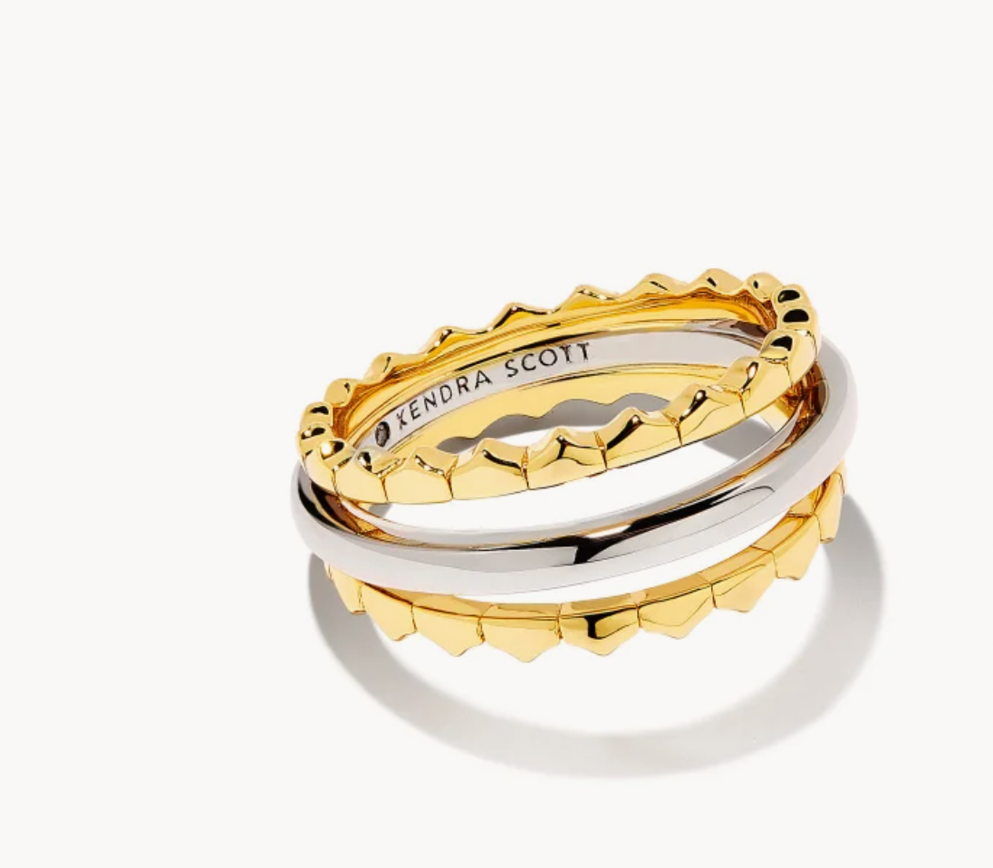 Kendra Scott Quinn Triple Band Ring in Mixed Metal