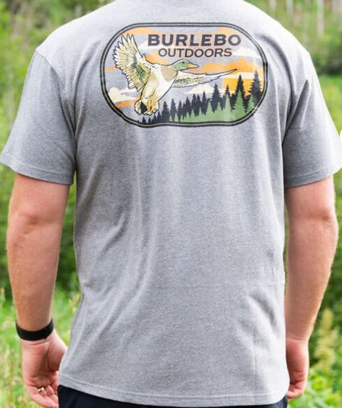 Burlebo Timber Ducks Tee- Dark Heather Grey