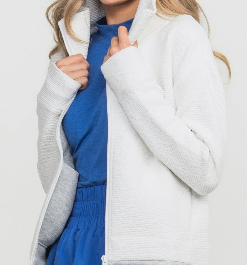 Southern Shirt Textured Performance Jacket- Bright White