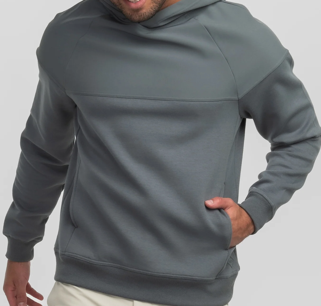 Southern Shirt Hybrid Fleece Tech Hoodie- Volcanic Ash