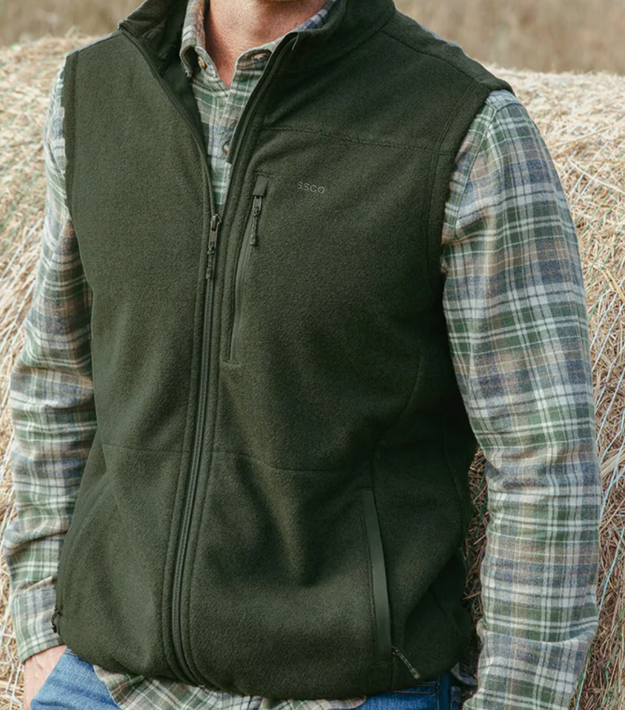 Southern Shirt Stretch Twill Vest- Upland Olive