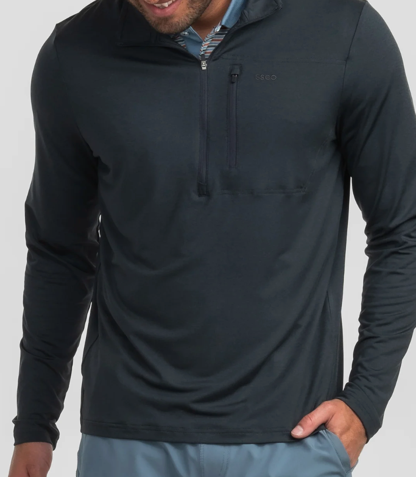 Southern Shirt Cart Club Performance Pullover in Eclipse