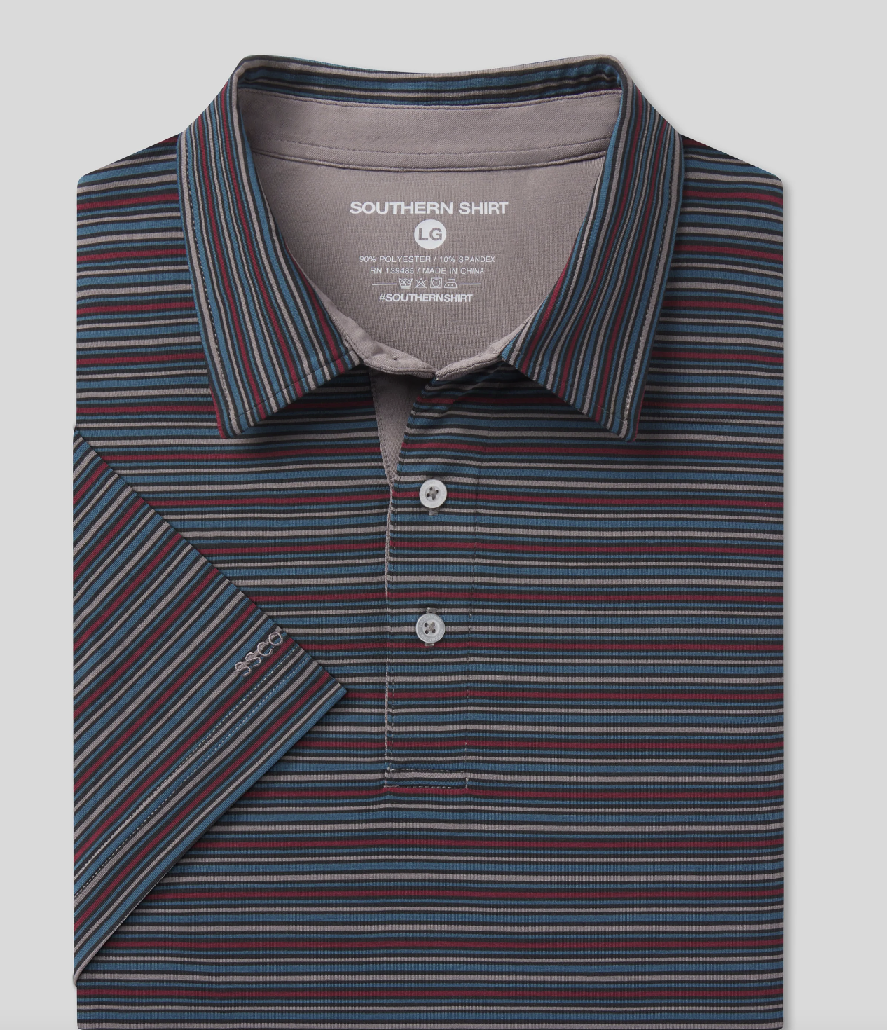 Southern Shirt Sawgrass Stripe Polo - Midnight