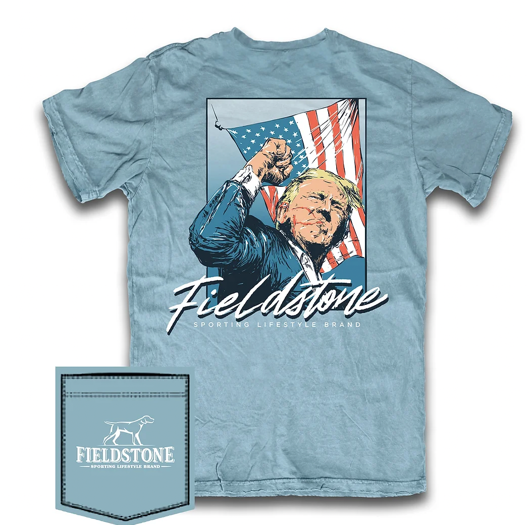 Fieldstone Trump Fight Tee- Blue