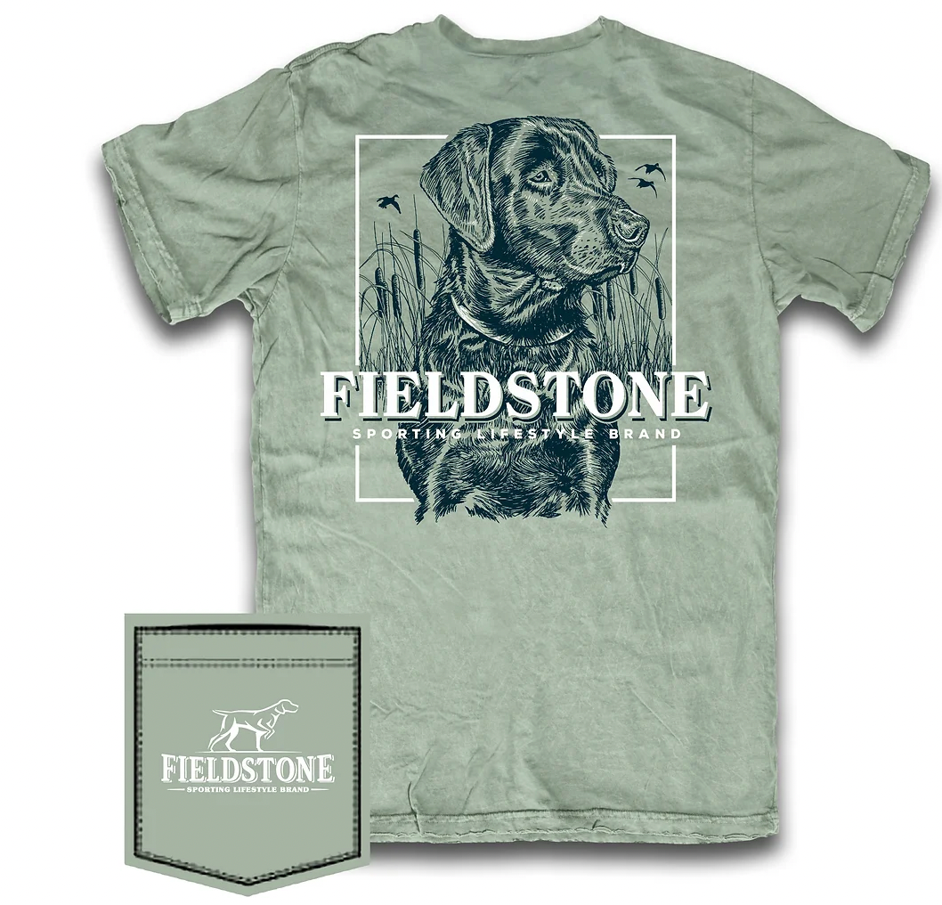 Fieldstone Monotone Dog Tee- Bay