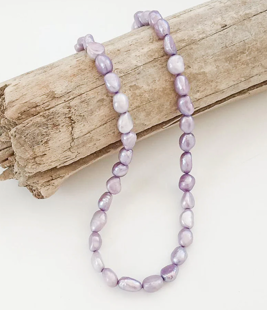 Virtue Jewelry Lavender Pearl Necklace