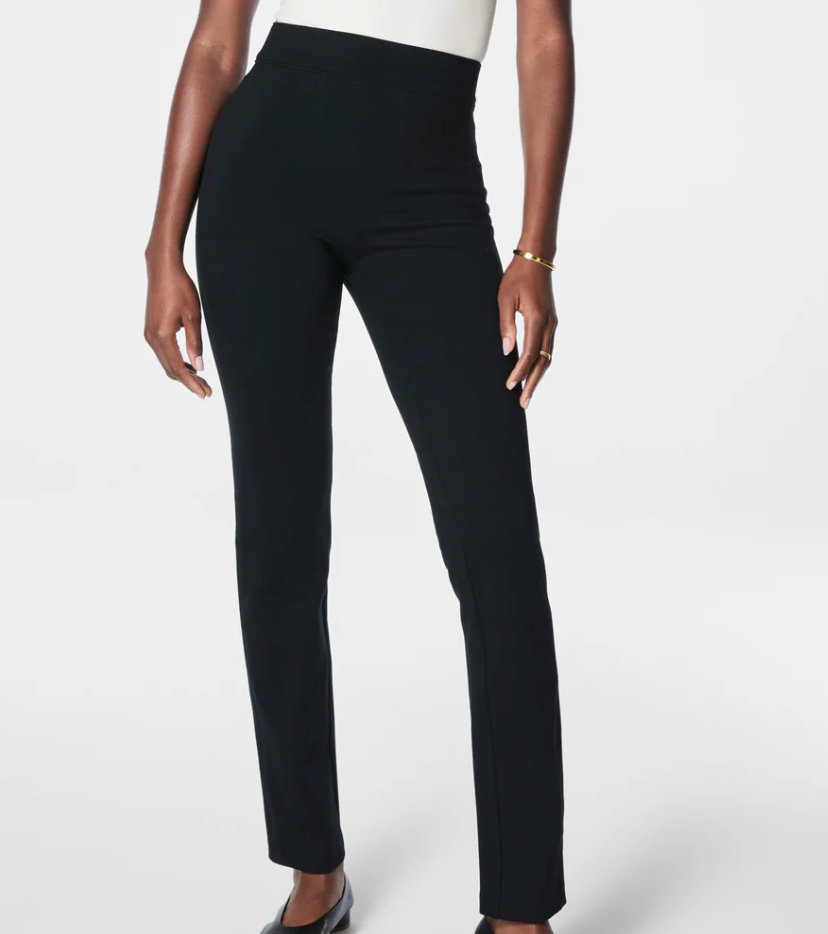 SPANX PerfectFit Ponte Slim Straight Pant- Classic Black