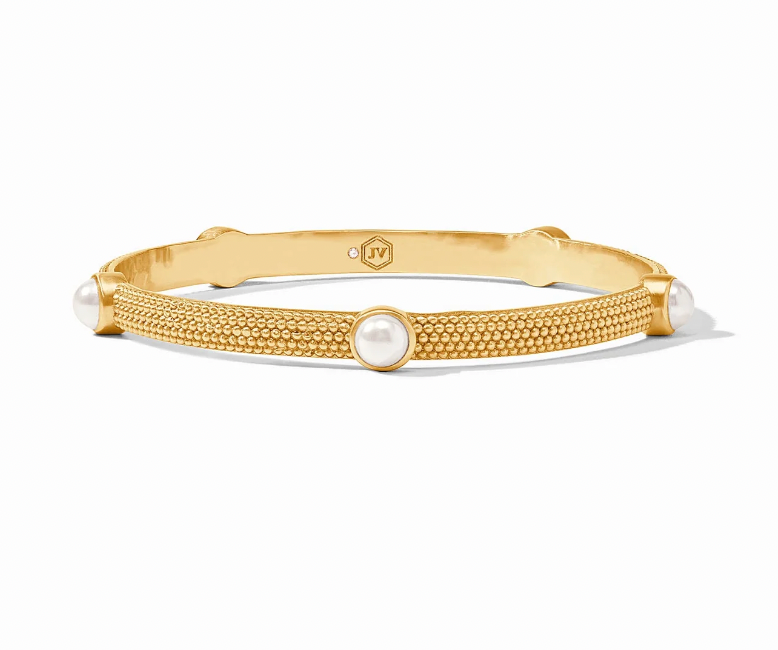 Julie Vos Cabochon Bangle- Pearl