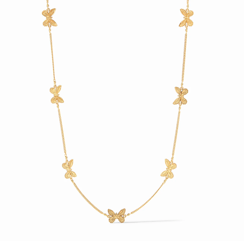 Julie Vos Butterfly Delicate Station Necklace