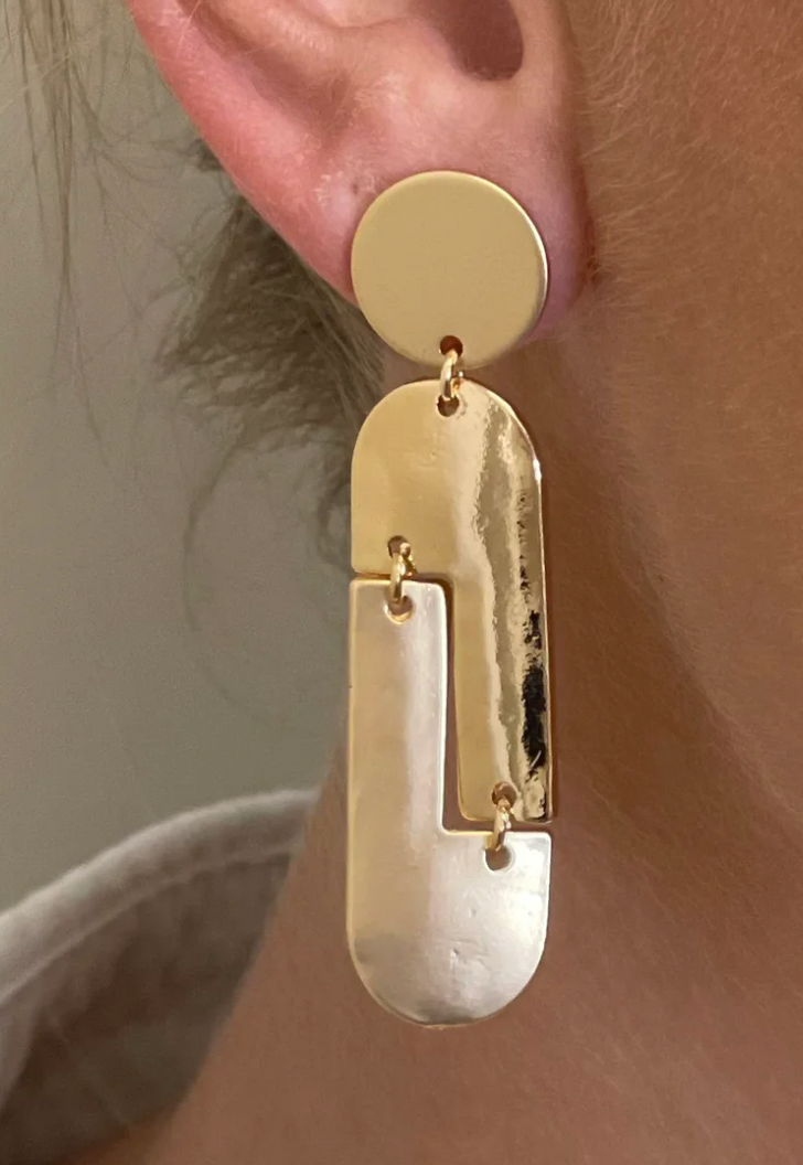 My Girl in LA Dakota Earrings- Gold