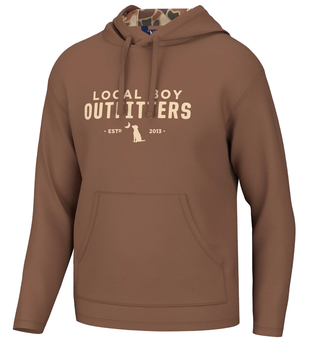 Local Boy Poly-Fleece Hoodie in Clay