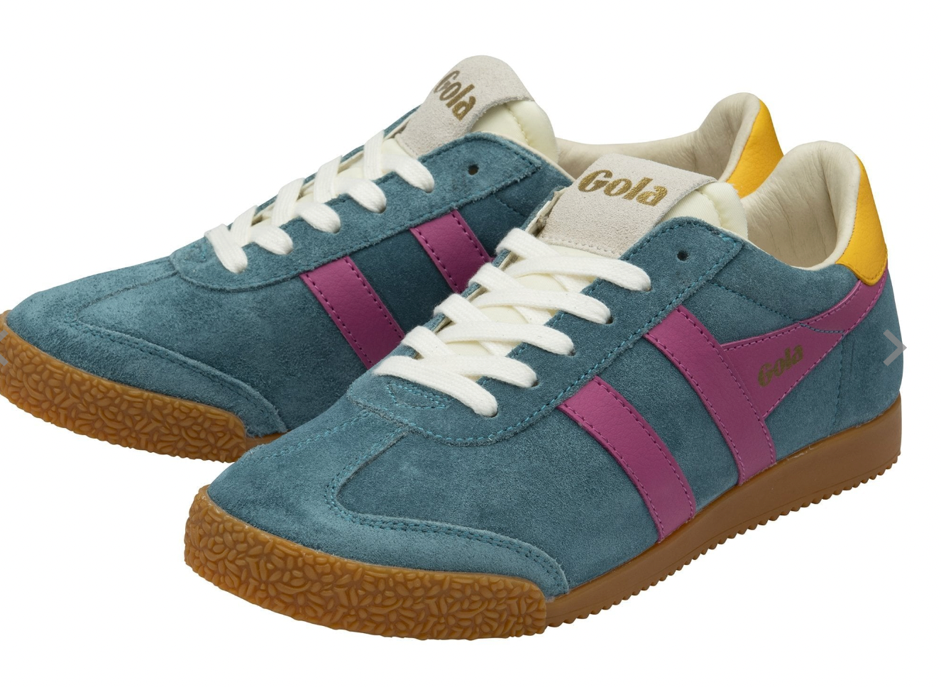 Gola Classics Elan Sneakers in Peacock/Fuchsia/Sun