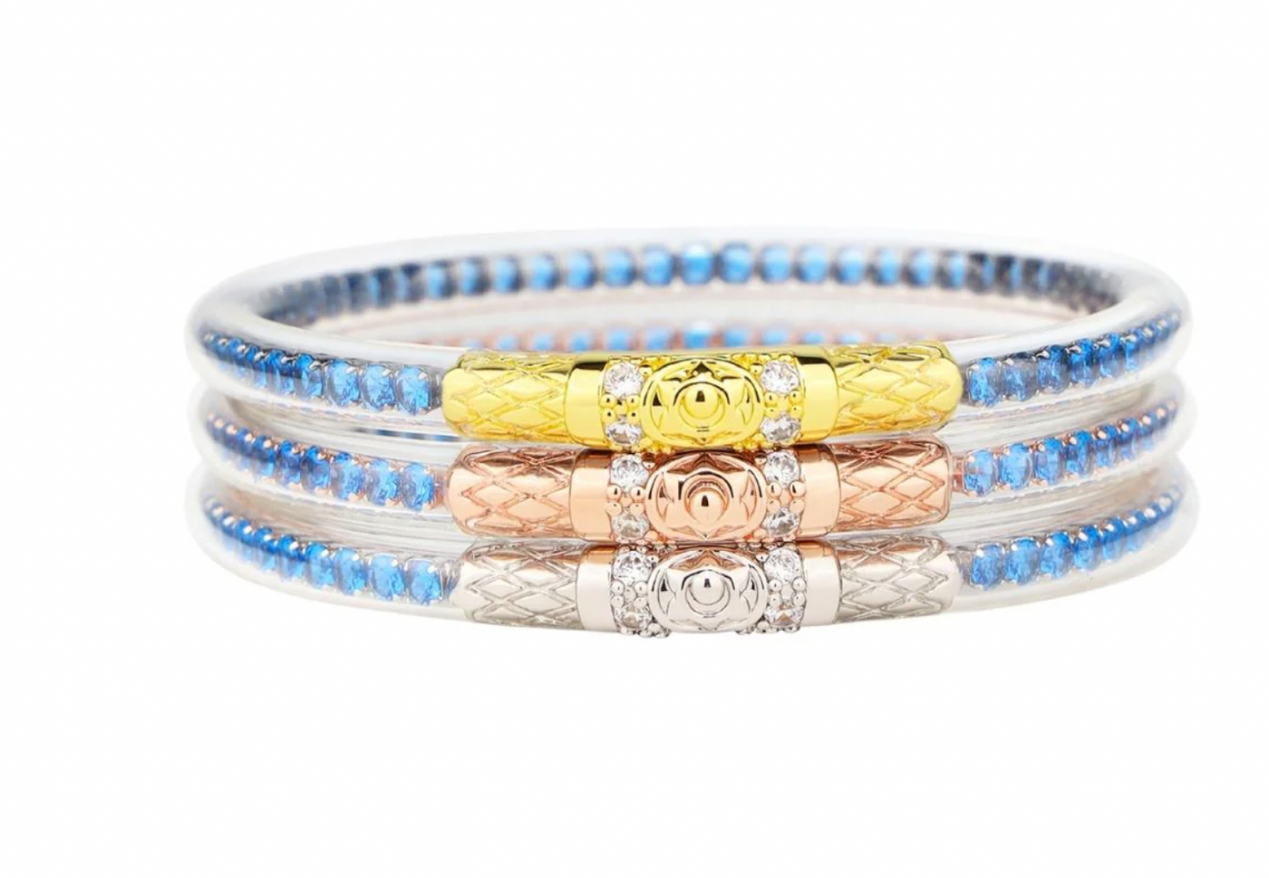 BuDhaGirl Three Queens All Weather Bangles® (AWB®) - Sapphire