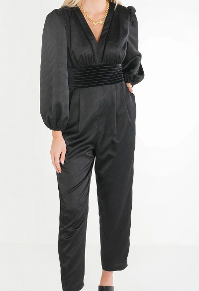 Emily McCarthy Isla Jumpsuit  in Silent Night